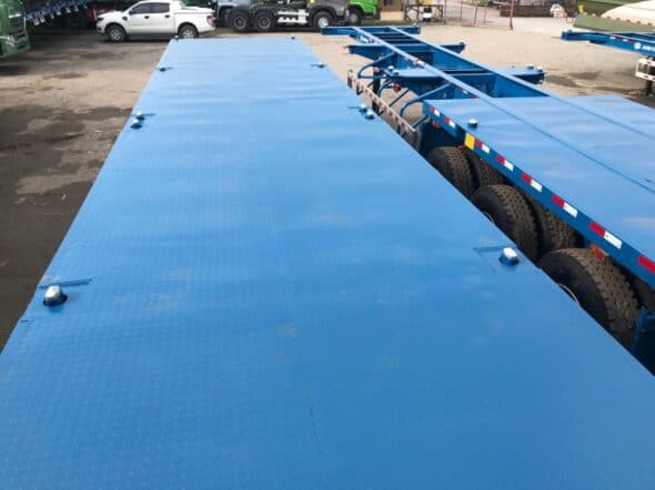 Sơ mi rơ mooc sàn 40 45 feet Junton thép T1700 chất lượng cao