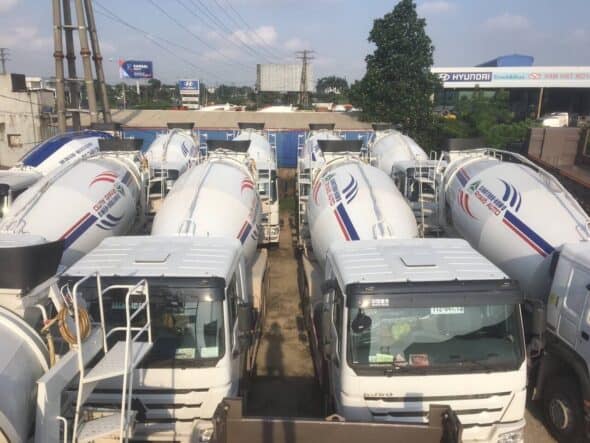 Xe bồn trộn howo 12m3 được ưu chuộng nhất