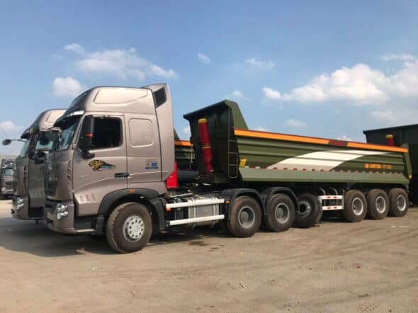 Xe Đầu Kéo Howo A7 420 HP Cầu Dầu Nhập Khẩu 3 Đầu kéo howo 420 mooc ben tải cao