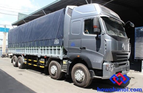 Giá xe howo a7 4 chân tải thùng