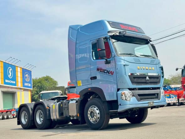 Sitrak 430 cầu láp man màu xanh ngọc