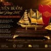 mô hình thuyền buồm dát vàng 24k