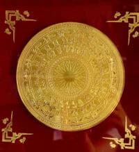 Tranh Trống Đồng Mạ Vàng 24K - Quà Tặng Cao Cấp Sang Trọng 9 tranh trong dong ma vang 3