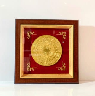 Alternative view of Tranh Trống Đồng Mạ Vàng 24K - Quà Tặng Cao Cấp Sang Trọng