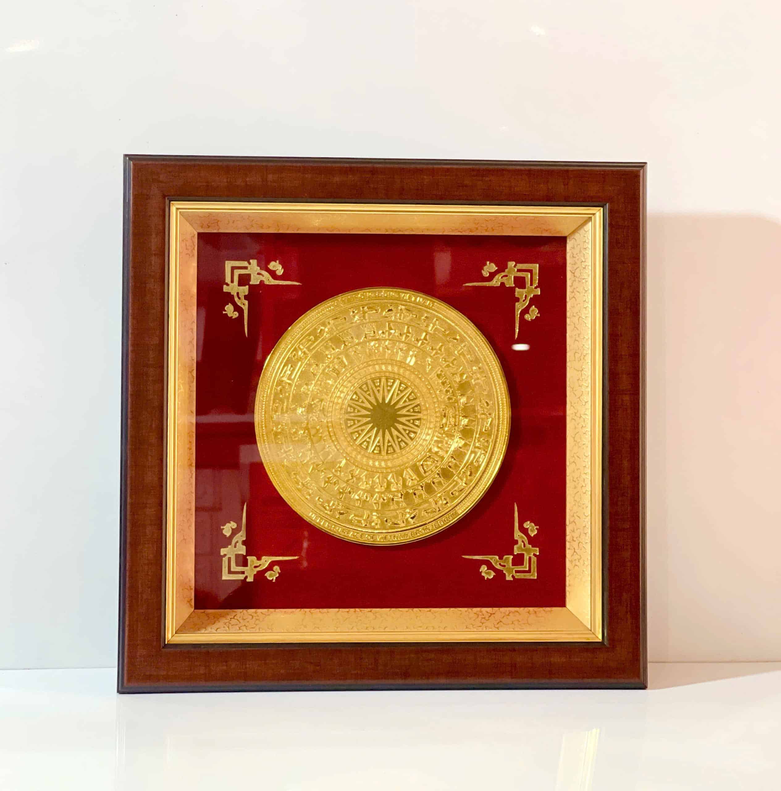 Tranh Trống Đồng Mạ Vàng 24K - Quà Tặng Cao Cấp Sang Trọng 2 Tranh Trống Đồng Mạ Vàng 24K - Quà Tặng Cao Cấp Sang Trọng - Ảnh 2