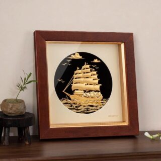 Tranh Thuyền Buồm Mạ Vàng 24K Quà Tặng Phong Thủy 19 Tranh Thuyền Buồm Mạ Vàng 24K Quà Tặng Phong Thủy - Ảnh 10