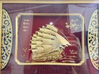 Tranh Thuyền Buồm Mạ Vàng 24K Quà Tặng Phong Thủy 16 tranh thuyen buom ma vang 24k 8